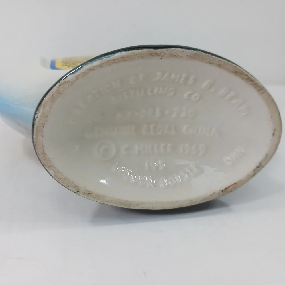 Vintage Jim Beam 1969 Baseball 100th Anniversary Decanter Regal China Bottle